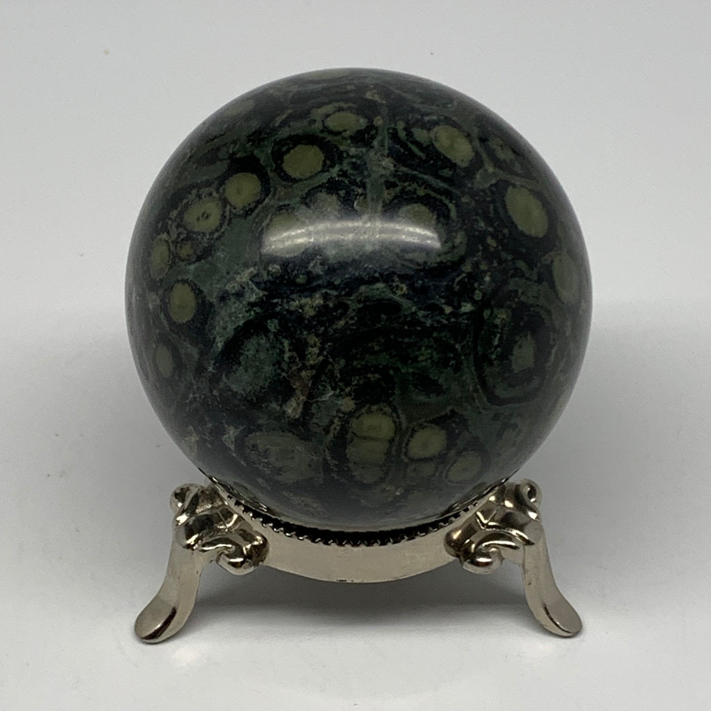 378.1g, 2.5"(64mm), Crocodile Kambaba Jasper Sphere Ball Reiki @Madagascar,B1567