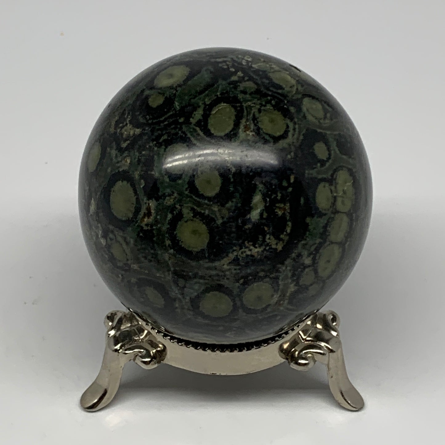 378.1g, 2.5"(64mm), Crocodile Kambaba Jasper Sphere Ball Reiki @Madagascar,B1567