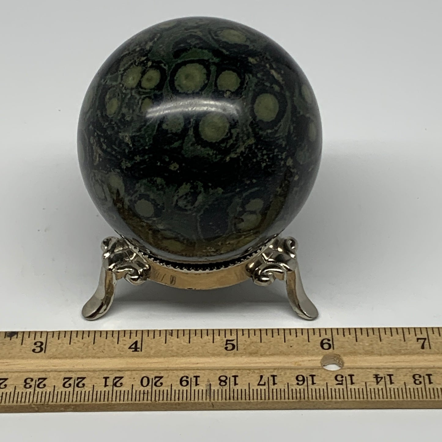 378.1g, 2.5"(64mm), Crocodile Kambaba Jasper Sphere Ball Reiki @Madagascar,B1567