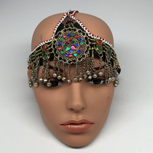 77.7g, Kuchi Headdress Headpiece Afghan Ethnic Tribal Jingle Bells @Afghanistan,