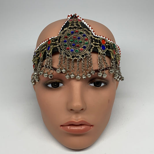 76.3g, Kuchi Headdress Headpiece Afghan Ethnic Tribal Jingle Bells @Afghanistan,