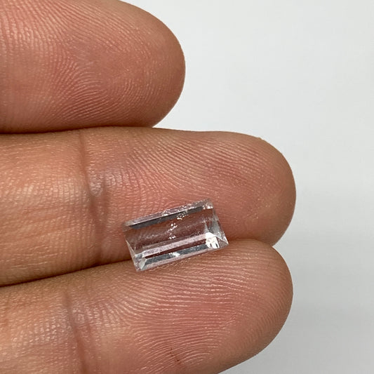 2.05cts, 9mmx5mmx4mm, Aquamarine Crystal Facetted Stone Loose @Pakistan,CTS188