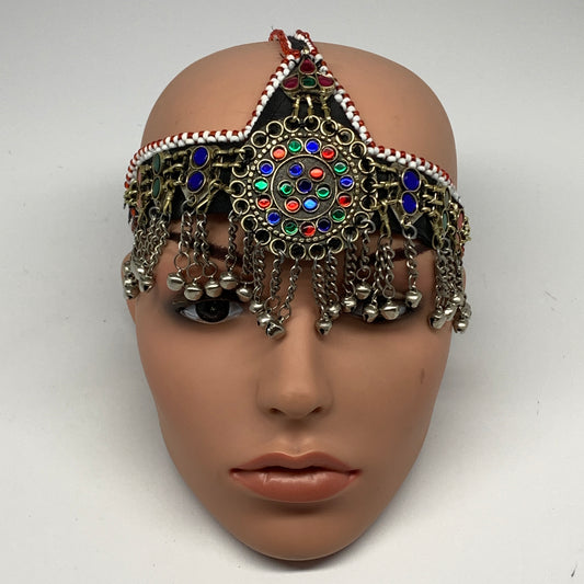 77.9g, Kuchi Headdress Headpiece Afghan Ethnic Tribal Jingle Bells @Afghanistan,