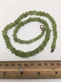 33.9 Grams, Small Natural Rough Green Peridot chips Beads Strand @Pakistan,TB105 - watangem.com