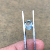 1.19cts, 8mmx6mmx3mm, Aquamarine Crystal Facetted Stone Loose @Pakistan,CTS189