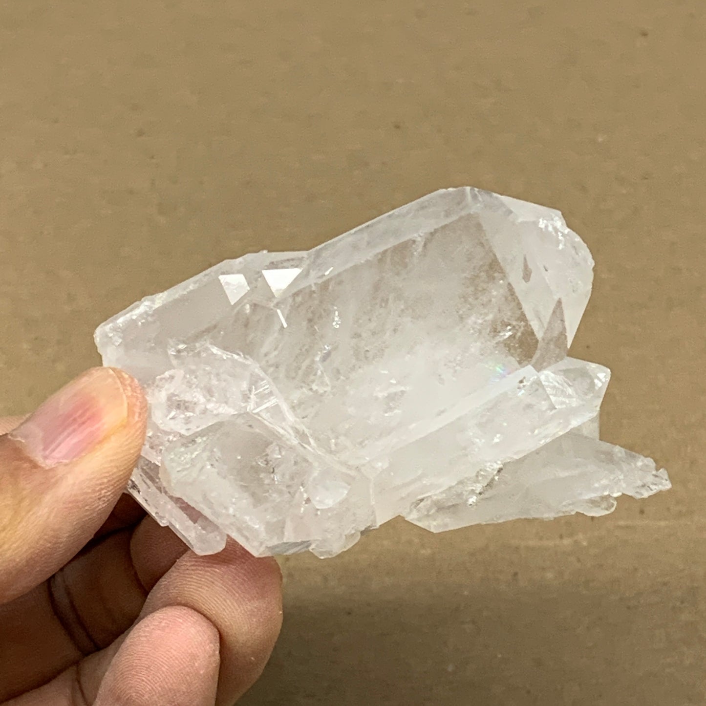 69.1g, 2.7"x1.5"x0.5", Faden Quartz Crystal Mineral,Specimen Terminated, B24953