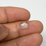 1.29 cts, 7mmx6mmx4mm, Aquamarine Crystal Facetted Stone Loose @Pakistan,CTS194