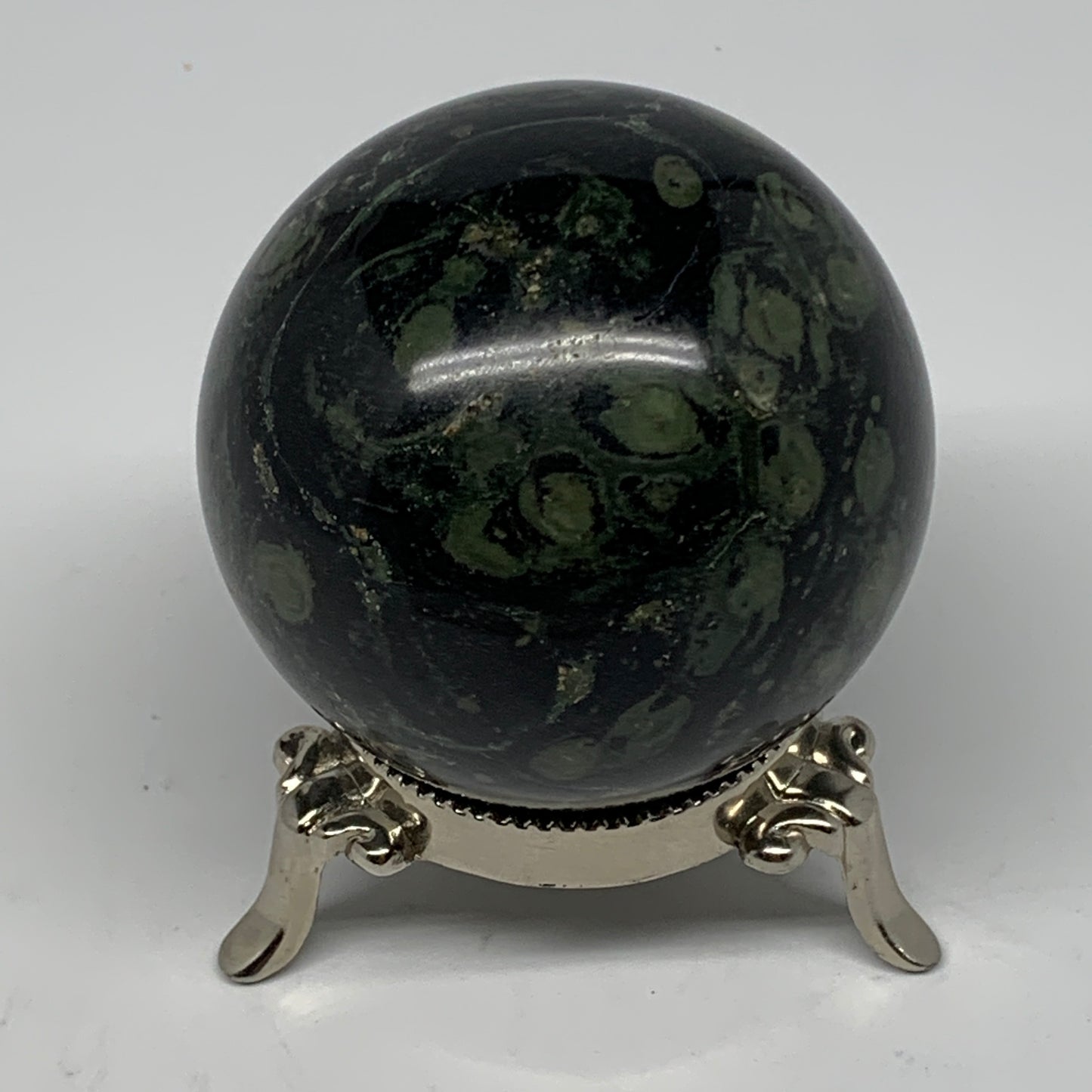 347.4g, 2.5"(62mm), Crocodile Kambaba Jasper Sphere Ball Reiki @Madagascar,B1568