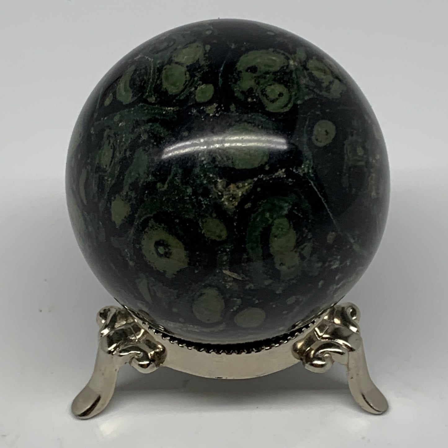 347.4g, 2.5"(62mm), Crocodile Kambaba Jasper Sphere Ball Reiki @Madagascar,B1568