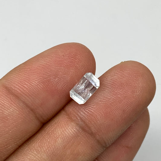 1.83 cts, 8mmx4mmx5mm, Aquamarine Crystal Facetted Stone Loose @Pakistan,CTS196