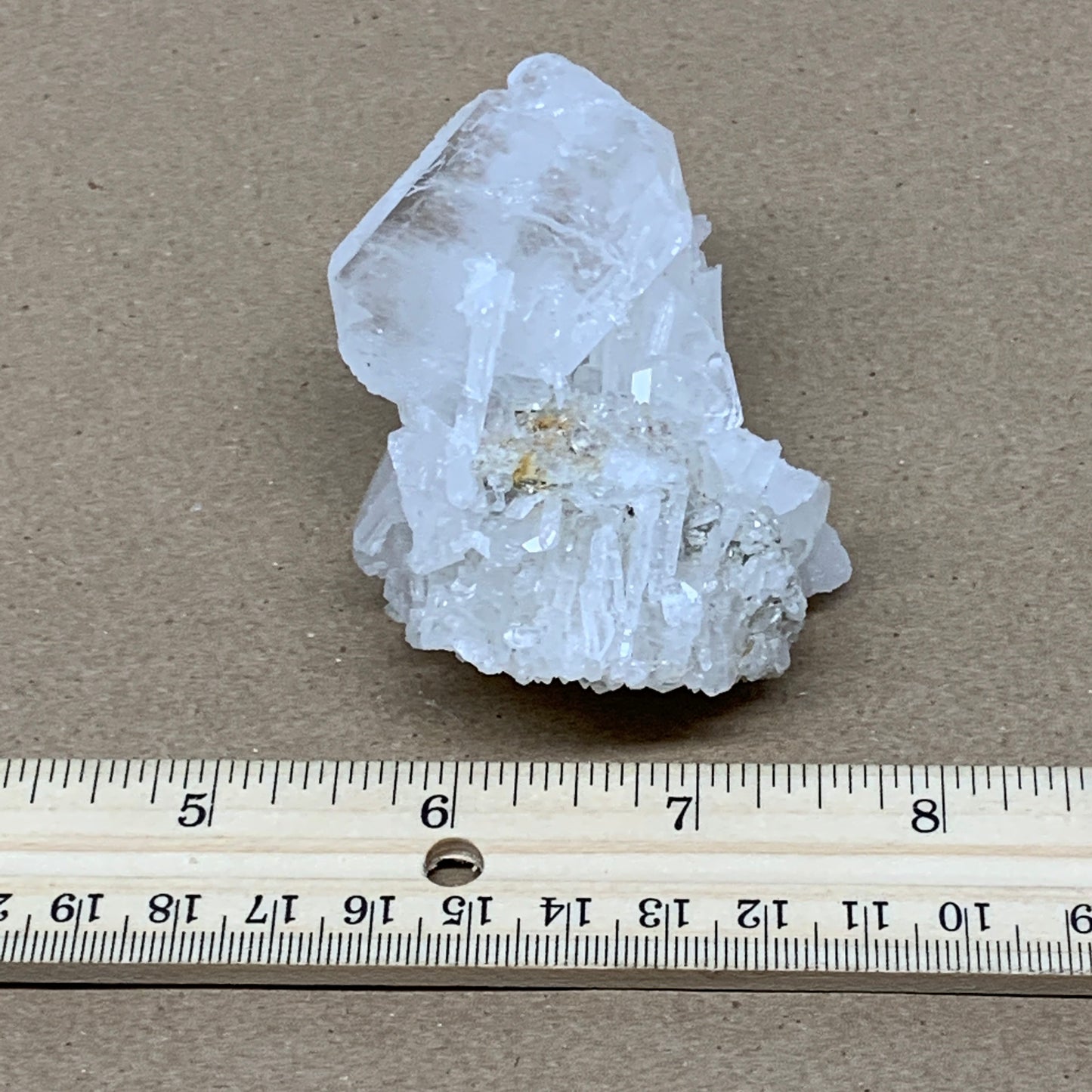 123g, 3.1"x2.2"x1.4", Faden Quartz Crystal Mineral,Specimen Terminated, B24955