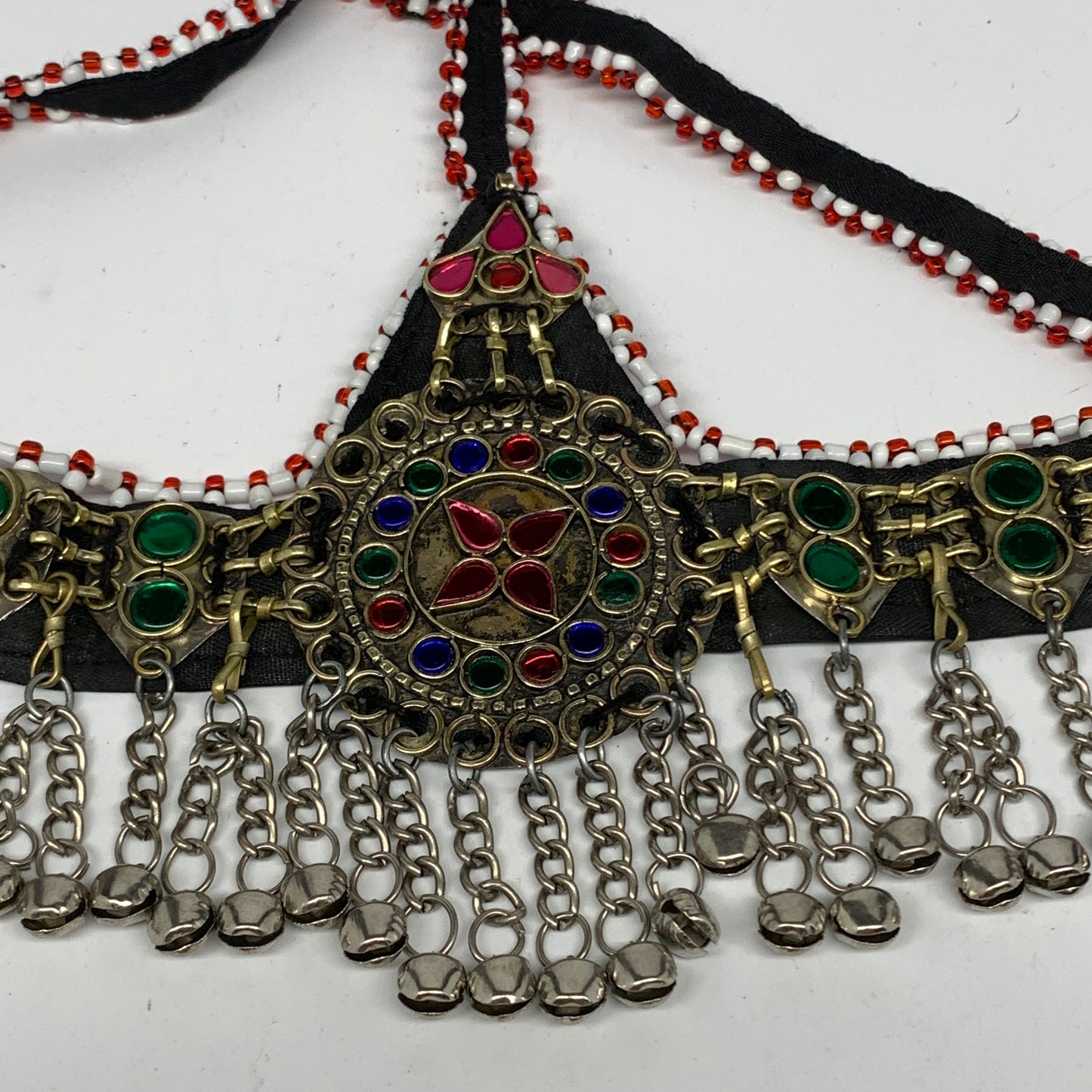 74.8g, Kuchi Headdress Headpiece Afghan Ethnic Tribal Jingle Bells @Afghanistan,