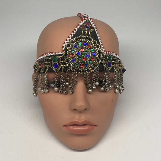 75.3g, Kuchi Headdress Headpiece Afghan Ethnic Tribal Jingle Bells @Afghanistan,