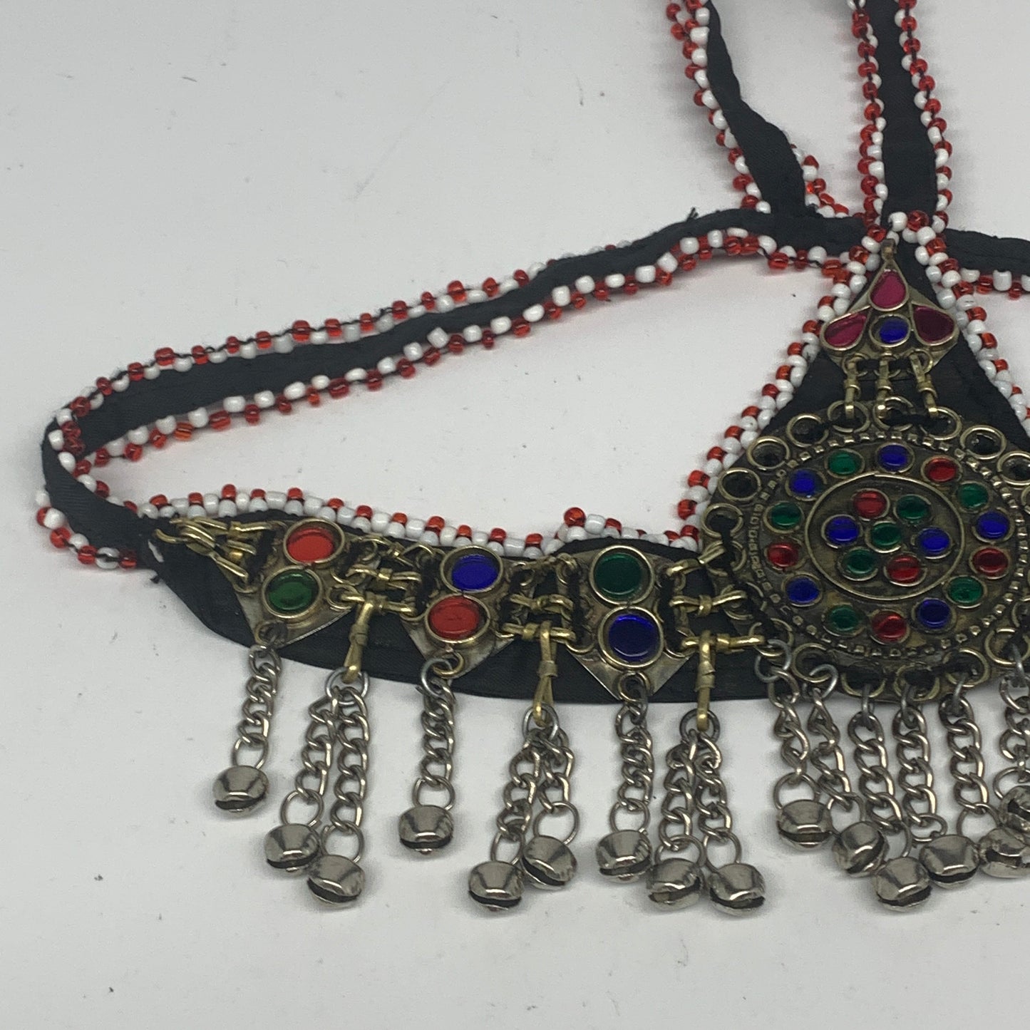 75.3g, Kuchi Headdress Headpiece Afghan Ethnic Tribal Jingle Bells @Afghanistan,