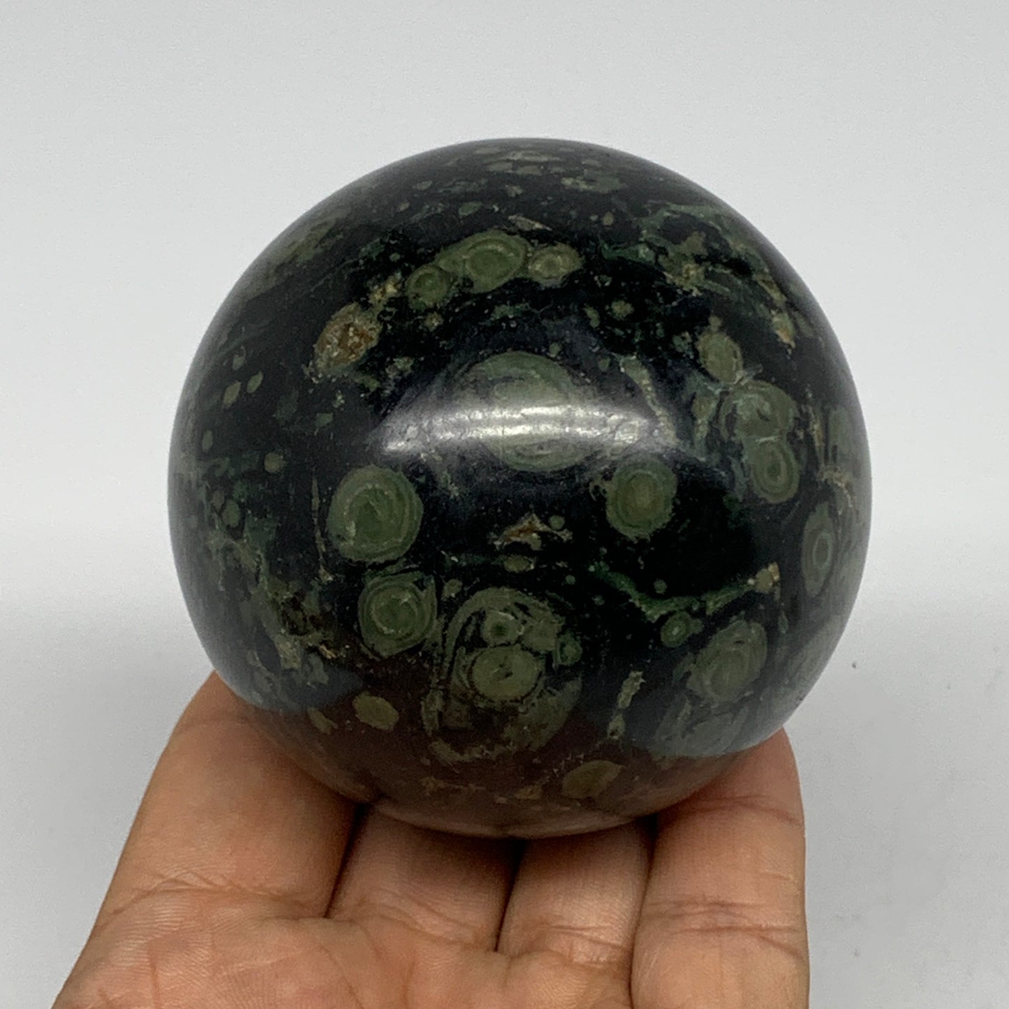452.3g, 2.7"(68mm), Crocodile Kambaba Jasper Sphere Ball Reiki @Madagascar,B1569