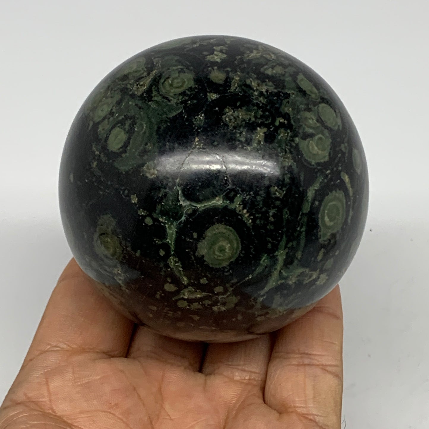 452.3g, 2.7"(68mm), Crocodile Kambaba Jasper Sphere Ball Reiki @Madagascar,B1569