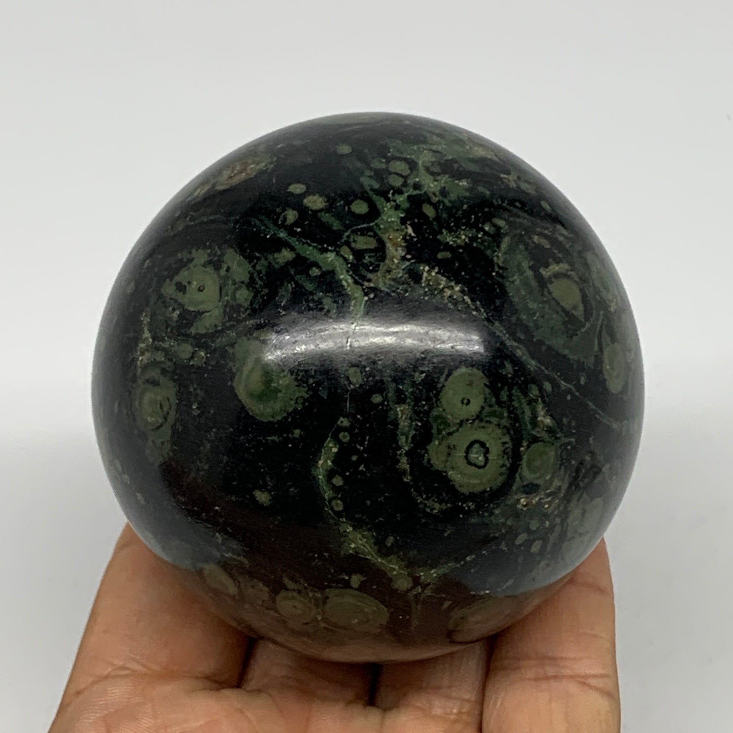 452.3g, 2.7"(68mm), Crocodile Kambaba Jasper Sphere Ball Reiki @Madagascar,B1569