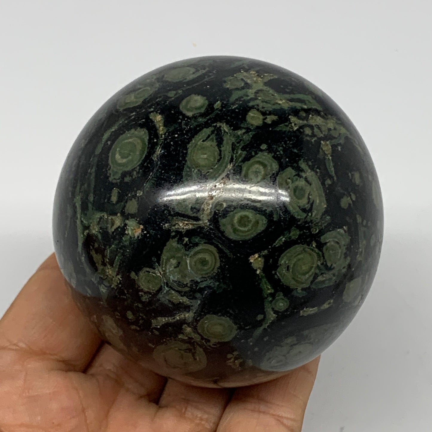 452.3g, 2.7"(68mm), Crocodile Kambaba Jasper Sphere Ball Reiki @Madagascar,B1569