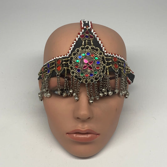 75.8g, Kuchi Headdress Headpiece Afghan Ethnic Tribal Jingle Bells @Afghanistan,