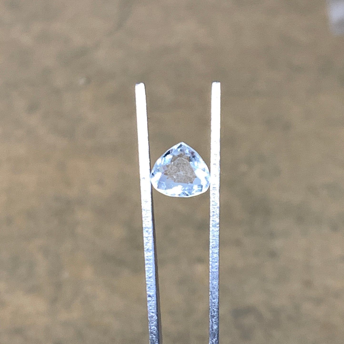 1.11cts, 7mmx7mmx3mm, Aquamarine Crystal Facetted Stone Loose @Pakistan,CTS201