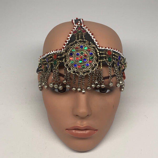 77.5g, Kuchi Headdress Headpiece Afghan Ethnic Tribal Jingle Bells @Afghanistan,
