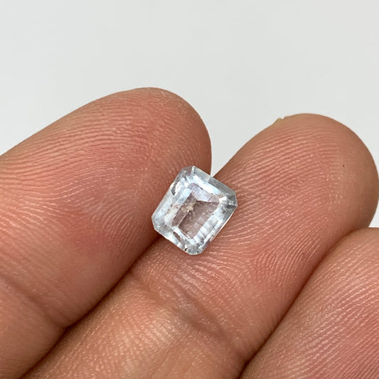 1.18cts, 7mmx5mmx4mm, Aquamarine Crystal Facetted Stone Loose @Pakistan,CTS203