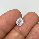 1.18cts, 7mmx5mmx4mm, Aquamarine Crystal Facetted Stone Loose @Pakistan,CTS203