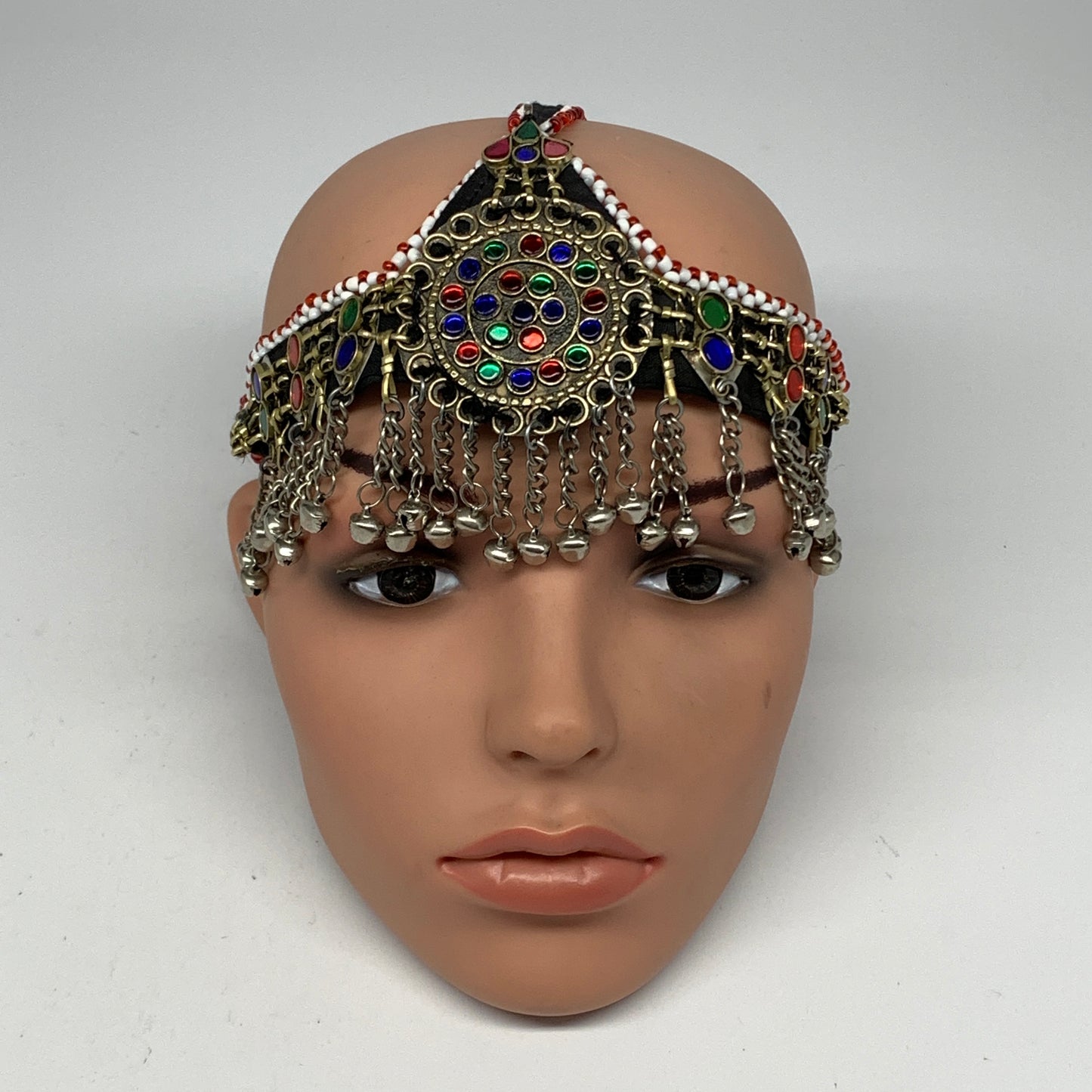 76.4g, Kuchi Headdress Headpiece Afghan Ethnic Tribal Jingle Bells @Afghanistan,
