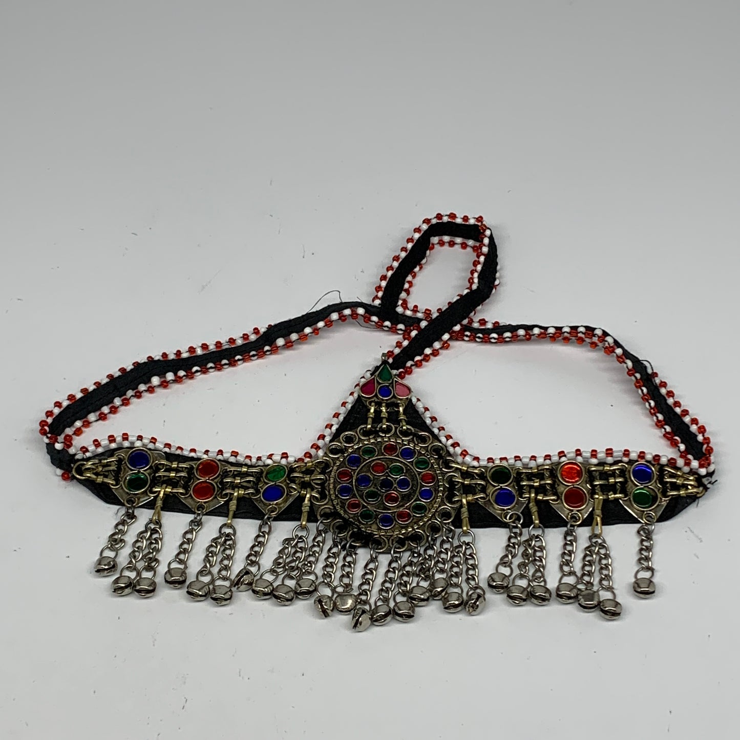 76.4g, Kuchi Headdress Headpiece Afghan Ethnic Tribal Jingle Bells @Afghanistan,
