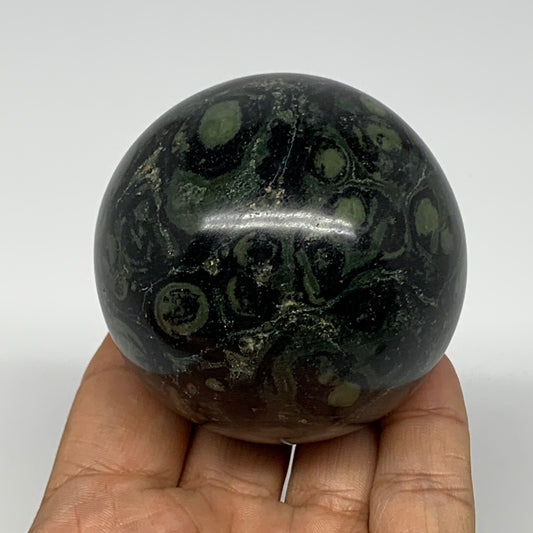 324.5g, 2.4"(61mm), Crocodile Kambaba Jasper Sphere Ball Reiki @Madagascar,B1570