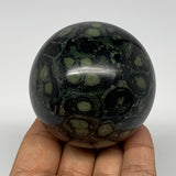 324.5g, 2.4"(61mm), Crocodile Kambaba Jasper Sphere Ball Reiki @Madagascar,B1570
