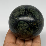 412.8g, 2.6"(66mm), Crocodile Kambaba Jasper Sphere Ball Reiki @Madagascar,B1570