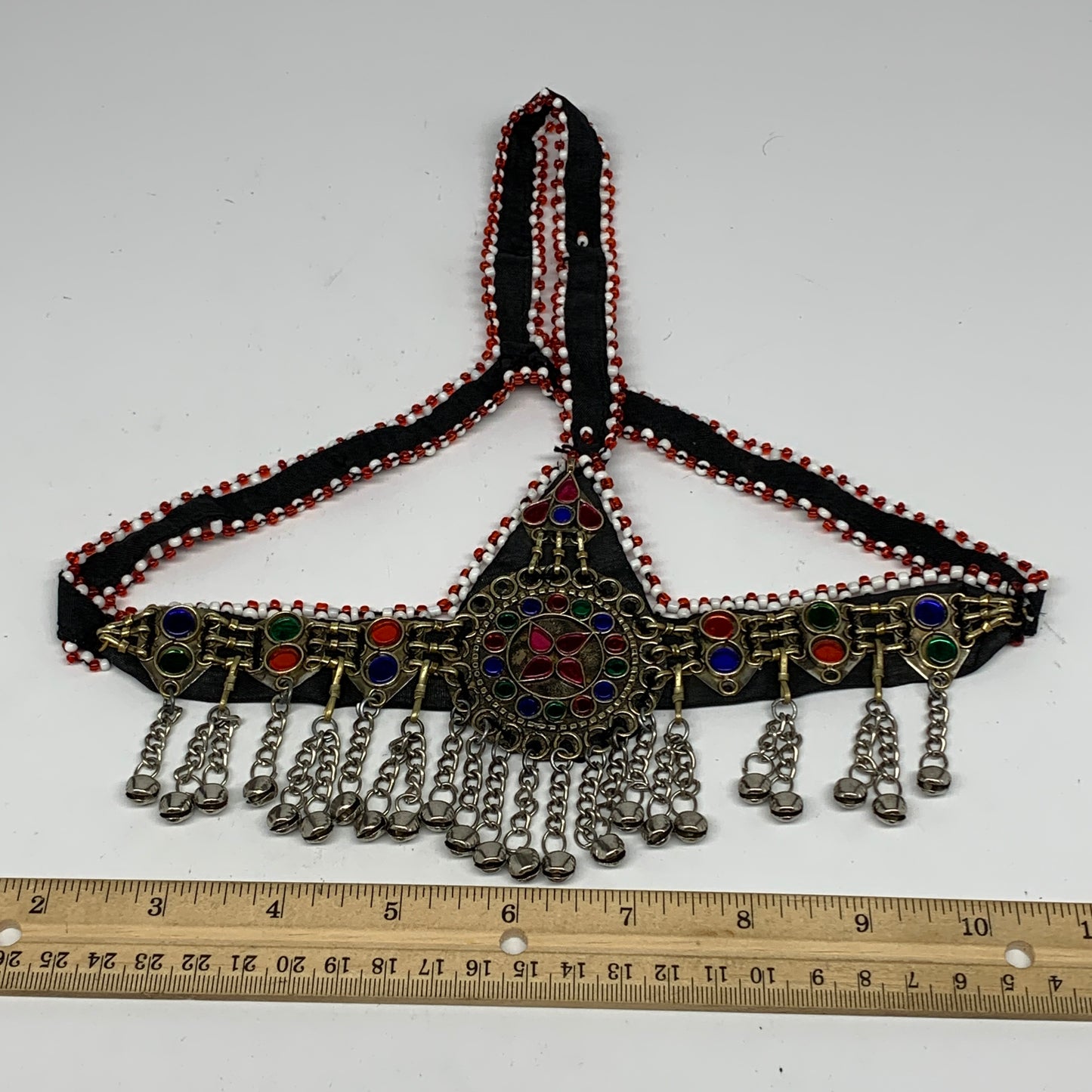 73.8g, Kuchi Headdress Headpiece Afghan Ethnic Tribal Jingle Bells @Afghanistan,
