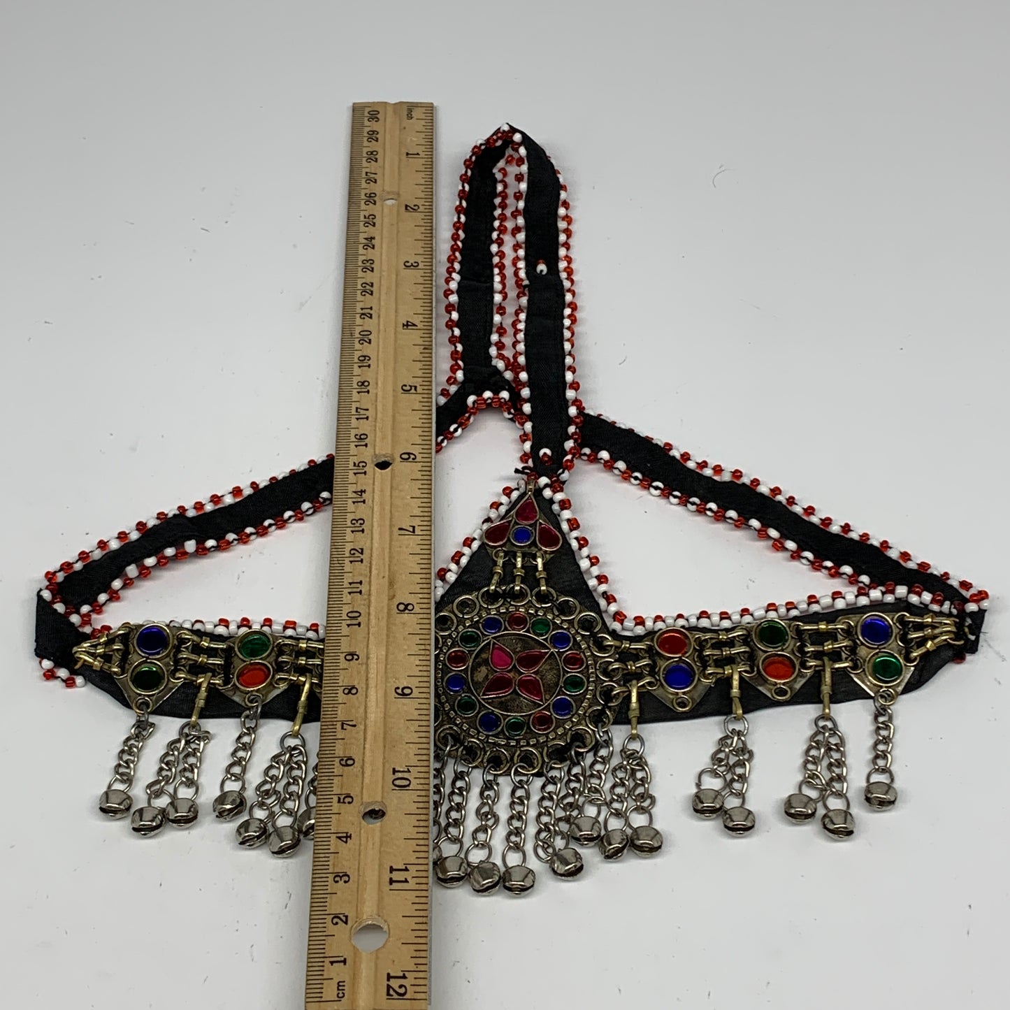 73.8g, Kuchi Headdress Headpiece Afghan Ethnic Tribal Jingle Bells @Afghanistan,