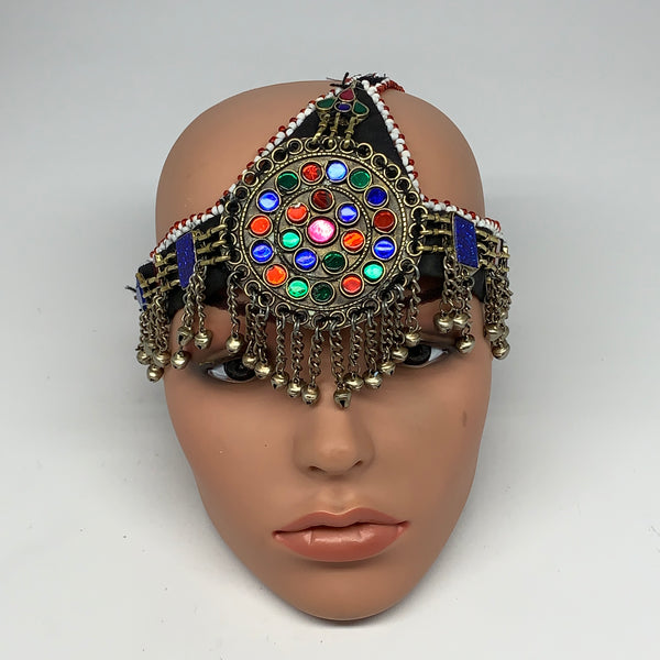 91.3g, Kuchi Headdress Headpiece Afghan Ethnic Tribal Jingle Bells @Afghanistan,