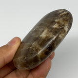 162.5g, 2.9"x2.1"x0.9", Honey Calcite Palm-Stone Reiki @Afghanistan, B14891