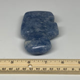 217g, 3.7"x2.4"x1" Natural Blue Calcite Buffalo Polished @Madagascar,B22873
