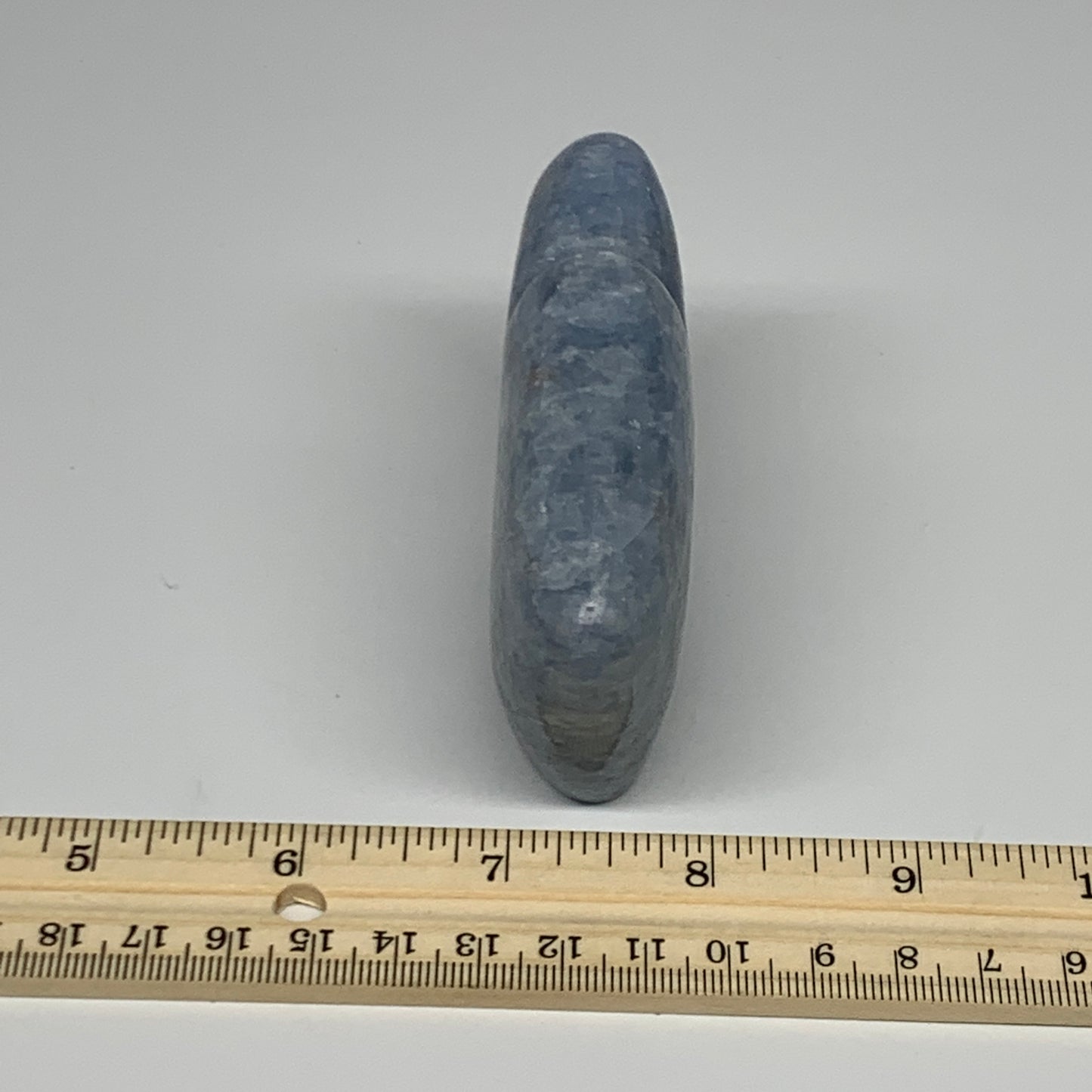 208.9g, 3.5"x2.4"x1" Natural Blue Calcite Buffalo Polished @Madagascar,B22876