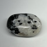 115.5g,2.4"x1.7"x1.2", Rainbow Moonstone Palm-Stone Polished from India, B21242