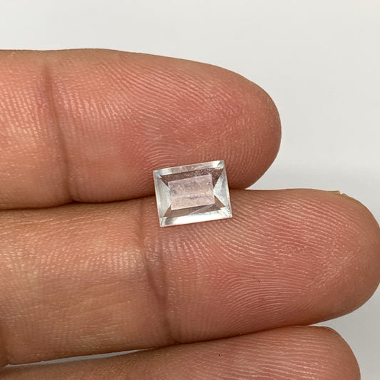 1.15cts, 7mmx5mmx3mm, Aquamarine Crystal Facetted Stone Loose @Pakistan,CTS212