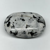118.4g,2.5"x1.7"x1", Rainbow Moonstone Palm-Stone Polished from India, B21244