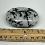 118.4g,2.5"x1.7"x1", Rainbow Moonstone Palm-Stone Polished from India, B21244