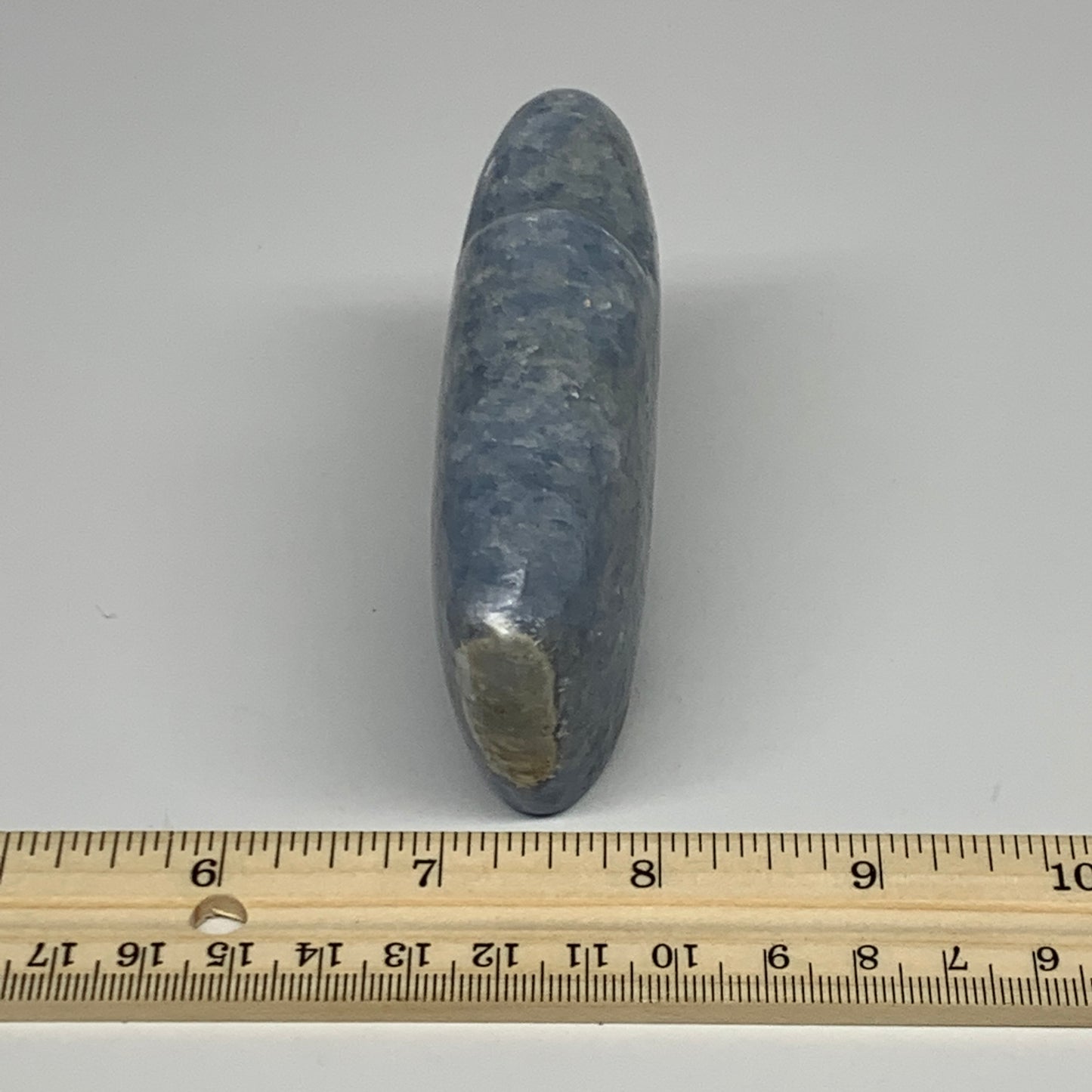 210.3g, 3.6"x2.4"x1" Natural Blue Calcite Buffalo Polished @Madagascar,B22879