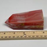 289.6g, 4.1"x1.5"x1.6" Dyed/Heated Calcite Point Tower Obelisk Crystal, B24964