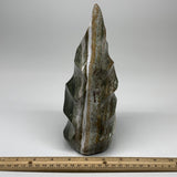 1750g, 9"x3.5"x3.3", Natural Ocean Jasper Flame Gemstones Reiki Tool, B6230