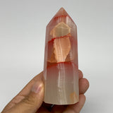 255.5g, 4.1"x1.5"x1.6" Dyed/Heated Calcite Point Tower Obelisk Crystal, B24966