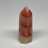 255.5g, 4.1"x1.5"x1.6" Dyed/Heated Calcite Point Tower Obelisk Crystal, B24966