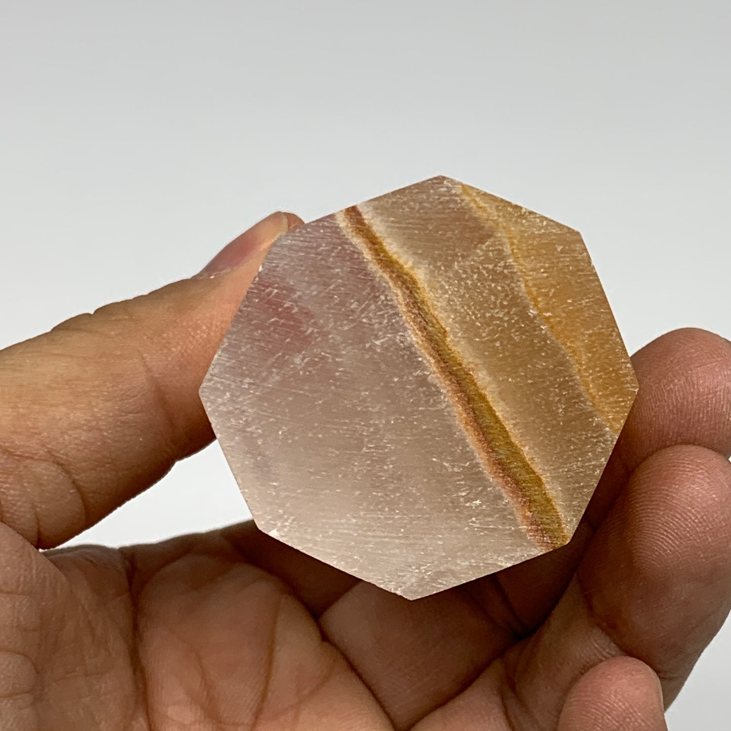 237.1g, 4"x1.5"x1.6" Dyed/Heated Calcite Point Tower Obelisk Crystal, B24967