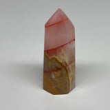 237.1g, 4"x1.5"x1.6" Dyed/Heated Calcite Point Tower Obelisk Crystal, B24967