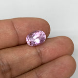 5.14cts, 11mmx8mmx7mm,Heated Kunzite Crystal Facetted Stone @Afghanistan,CTS216